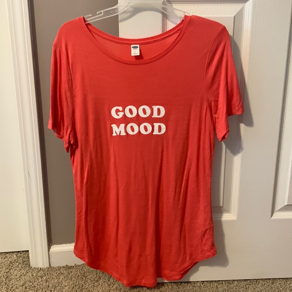 Medium, coral t-shirt from old navy